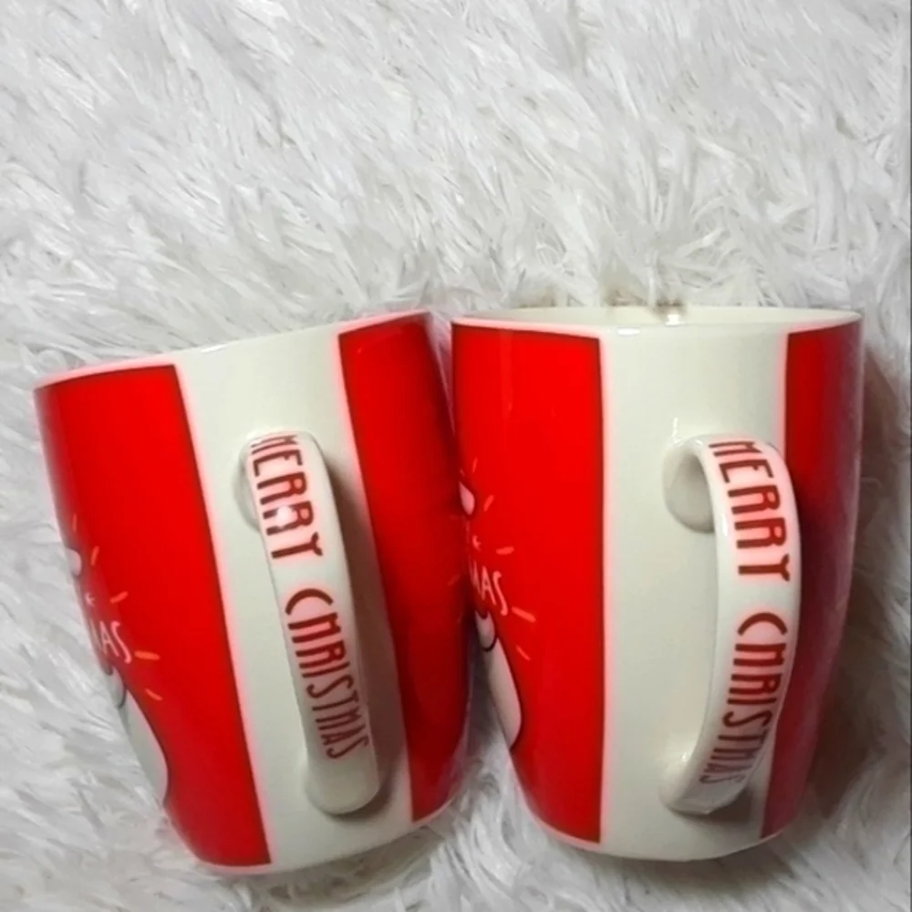 Merry Christmas Bearded Santa Mugs